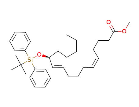 (5Z,8Z,10E)-(S)-12-(tert-Butyl-diphenyl-silanyloxy)-heptadeca-5,8,10-trienoic acid methyl ester