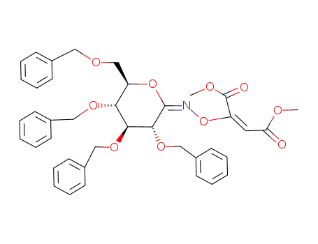 (E)-2,3,4,6-tetra-O-benzyl-N-(<(E)-1',2'-bis(methoxycarbonyl)vinyl>oxy)-D-gluconimido-1,5-lactone
