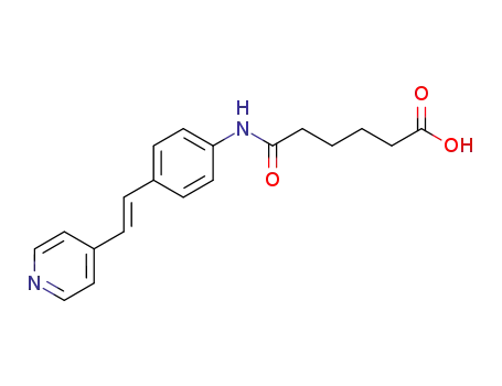 Hexanoic acid, 6-oxo-6-[[4-[2-(4-pyridinyl)ethenyl]phenyl]amino]-, (E)-