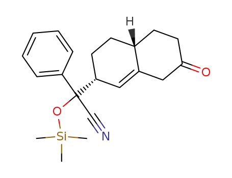 ((2R,4aR)-7-Oxo-2,3,4,4a,5,6,7,8-octahydro-naphthalen-2-yl)-phenyl-trimethylsilanyloxy-acetonitrile