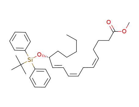 (5Z,8Z,10E)-(R)-12-(tert-Butyl-diphenyl-silanyloxy)-heptadeca-5,8,10-trienoic acid methyl ester