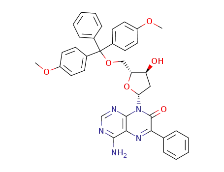 4-Amino-8-{(2R,4S,5R)-5-[bis-(4-methoxy-phenyl)-phenyl-methoxymethyl]-4-hydroxy-tetrahydro-furan-2-yl}-6-phenyl-8H-pteridin-7-one