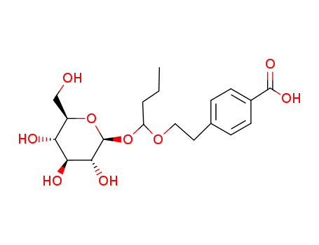 4-<2-<(1RS)-1-(β-D-Glucopyranosyloxy)butoxy>ethyl>benzoic Acid