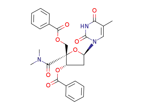 N,N-Dimethyl-3',5'-di-O-benzoylthymidine-4'-carboxamide