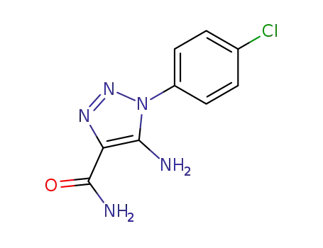 Molecular Structure of 99846-90-9 (5-amino-1-(4-chlorophenyl)-1H-1,2,3-triazole-4-carboxamide)
