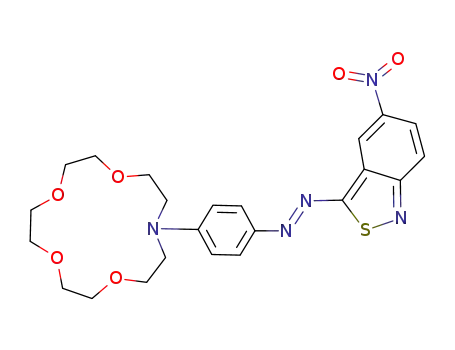 (5-Nitrobenzisothiazol-3-yl)<4-(4,7,10,13-tetraoxa-1-azacyclopentadecyl)phenyl>diazen