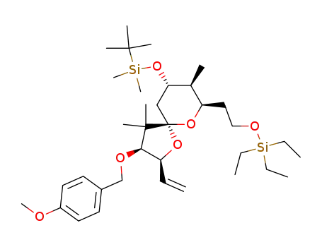 (2S,3S,5S,7R,8S,9S)-9-(tert-Butyl-dimethyl-silanyloxy)-3-(4-methoxy-benzyloxy)-4,4,8-trimethyl-7-(2-triethylsilanyloxy-ethyl)-2-vinyl-1,6-dioxa-spiro[4.5]decane