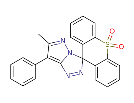 6-Methyl-7-phenylspiro<3H-pyrazolo<5,1-c>-1,2,4-triazol-3,9'-<9H>-thioxanthen>-S,S-dioxid