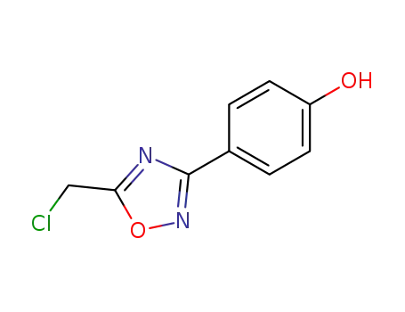 Molecular Structure of 5509-32-0 (4-(5-CHLOROMETHYL-[1,2,4]OXADIAZOL-3-YL)-PHENOL)
