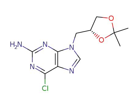(R)-2-amino-6-chloro-9-(2,2-dimethyl-1,3-dioxolan-4-ylmethyl)purine