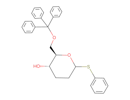 (2R,3S)-6-Phenylsulfanyl-2-trityloxymethyl-tetrahydro-pyran-3-ol