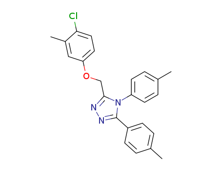 4,5-BIS(4-METHYLPHENYL)-3-((4-CHLORO-3-METHYLPHENOXY)METHYL)-4H-1,2,4-TRIAZOLE