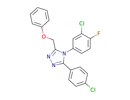 4-(3-CHLORO-4-FLUOROPHENYL)-3-(4-CHLOROPHENYL)-5-(PHENOXYMETHYL)-4H[1,2,4]TRIAZOLE