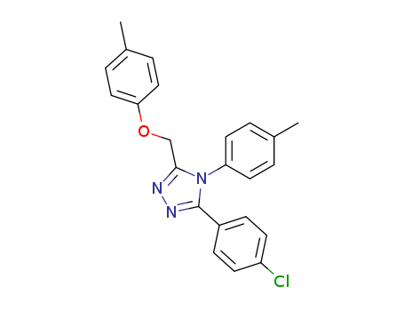3-(4-CHLOROPHENYL)-5-((4-METHYLPHENOXY)METHYL)-4-(4-METHYLPHENYL)-4H-1,2,4-TRIAZOLE