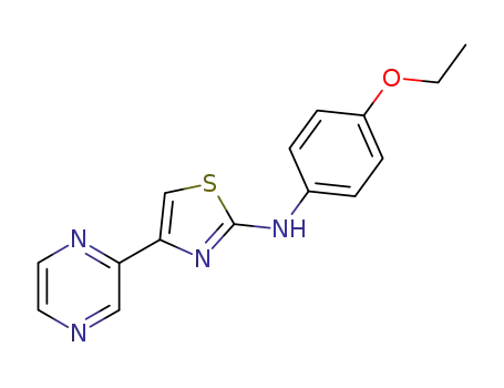 2-(p-ethoxyphenylamino)-4-(2'-pyrazinyl)thiazole