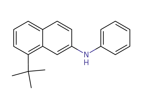 Molecular Structure of 87797-50-0 (2-Naphthalenamine, 8-(1,1-dimethylethyl)-N-phenyl-)
