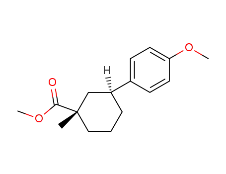 (1S,3S)-3-(4-Methoxy-phenyl)-1-methyl-cyclohexanecarboxylic acid methyl ester