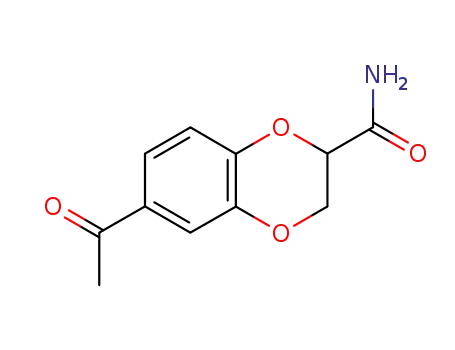 6-acetyl-2,3-dihydro-1,4-benzodioxin-2-carboxylic acid amide