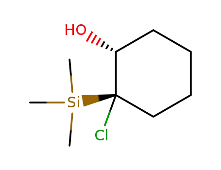 Cyclohexanol, 2-chloro-2-(trimethylsilyl)-, trans-