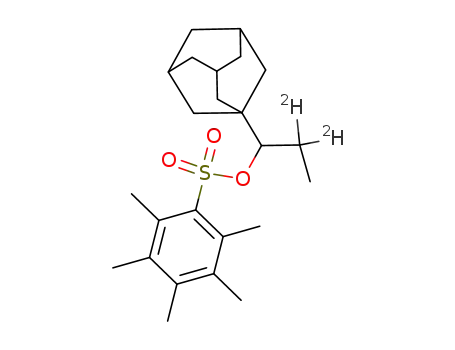 Molecular Structure of 187406-16-2 (1-(1-adamantyl)propyl-2,2-d2 pentamethylbenzenesulfonate)