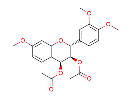 cis-2,3,trans-3,4-3′,4′,7-トリメトキシ-3,4-フラバンジオールジアセタート
