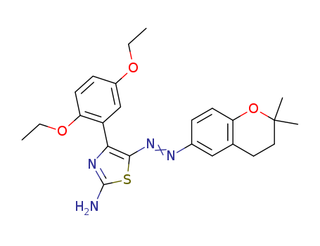 2-Thiazolamine, 4-(2,5-diethoxyphenyl)-5-[(3,4-dihydro-2,2-dimethyl-2H-1-benzopyran-6 -yl)azo]-