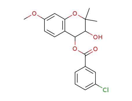 3-Chloro-benzoic acid 3-hydroxy-7-methoxy-2,2-dimethyl-chroman-4-yl ester