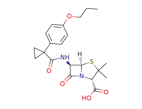 (2S,5R,6R)-3,3-Dimethyl-7-oxo-6-{[1-(4-propoxy-phenyl)-cyclopropanecarbonyl]-amino}-4-thia-1-aza-bicyclo[3.2.0]heptane-2-carboxylic acid