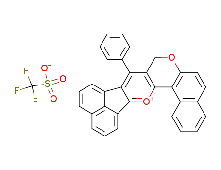 9-phenyl-8H-7-oxa-16-oxoniaphenanthro<3,4-k>fluoranthene trifluoromethanesulphonate