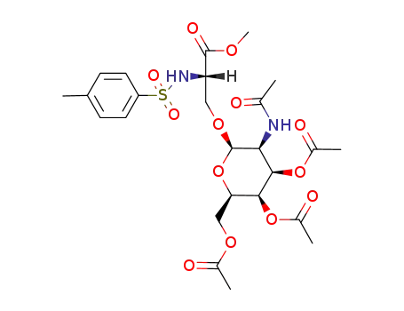 O-(2-acetamido-3,4,6-tri-O-acetyl-2-deoxy-β-D-talo-pyranosyl)-N-tosyl-L-serine methyl ester