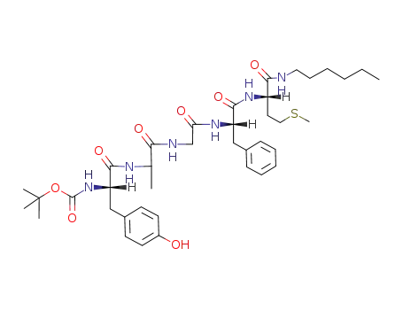 L-Methioninamide,
N-[(1,1-dimethylethoxy)carbonyl]-L-tyrosyl-D-alanylglycyl-L-phenylalanyl-N
-hexyl-