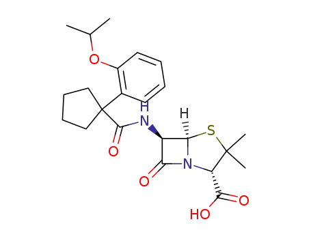 (2S,5R,6R)-6-{[1-(2-Isopropoxy-phenyl)-cyclopentanecarbonyl]-amino}-3,3-dimethyl-7-oxo-4-thia-1-aza-bicyclo[3.2.0]heptane-2-carboxylic acid