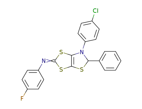 [6-(4-Chloro-phenyl)-5-phenyl-5,6-dihydro-[1,3]dithiolo[4,5-d]thiazol-(2E)-ylidene]-(4-fluoro-phenyl)-amine