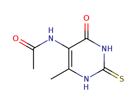 Acetamide,N-(1,2,3,4-tetrahydro-6-methyl-4-oxo-2-thioxo-5-pyrimidinyl)- cas  6965-56-6
