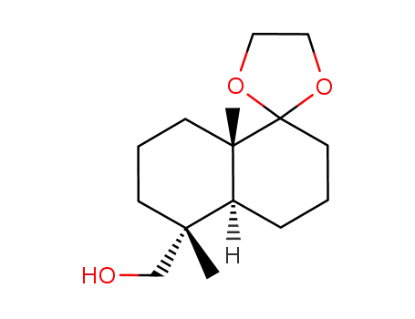 1,1-ethylenedioxy-5α-(hydroxymethyl)-5β,8aβ-dimethyl-trans-perhydronaphtalene