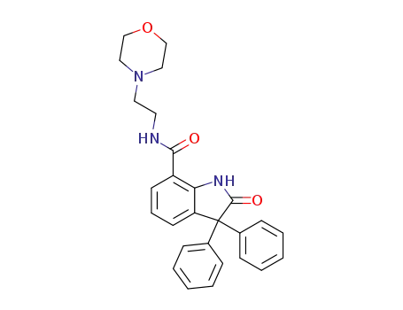 β-Morpholinoethylamide of 3,3-diphenyl-2-oxoindoline-7-carboxylic acid