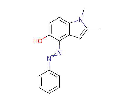 1H-Indol-5-ol, 1,2-dimethyl-4-(phenylazo)-