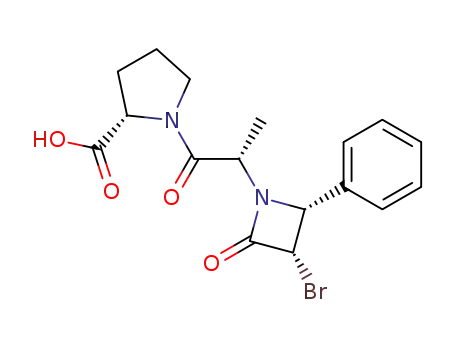 N-<2-(3-bromo-2-oxo-4-phenylazetidin-1-yl)propanoyl>-L-proline