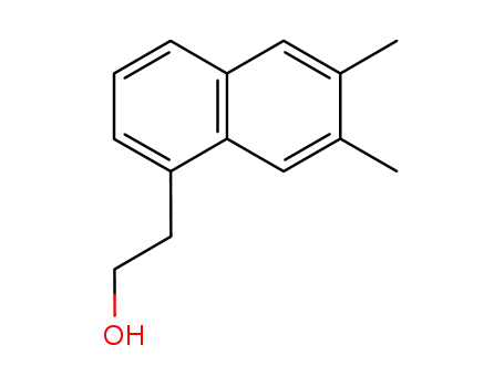 Molecular Structure of 181129-80-6 (2-(6,7-Dimethyl-naphthalen-1-yl)-ethanol)