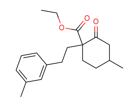 4-Methyl-2-oxo-1-(2-m-tolyl-ethyl)-cyclohexanecarboxylic acid ethyl ester