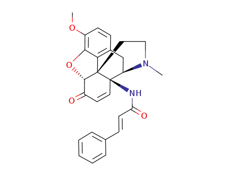 Molecular Structure of 78341-73-8 (14β-cinnamoylaminocodeinone)