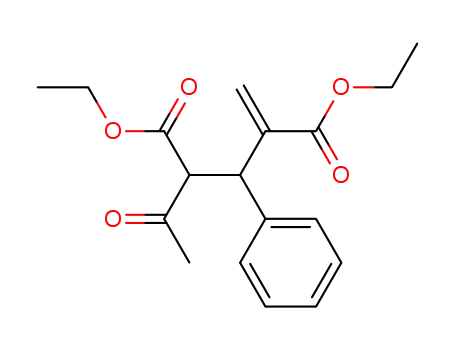 Molecular Structure of 88039-66-1 (Pentanedioic acid, 2-acetyl-4-methylene-3-phenyl-, diethyl ester)