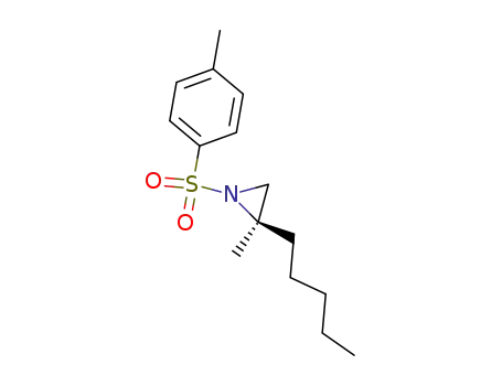 Molecular Structure of 140421-17-6 (Aziridine, 2-methyl-1-[(4-methylphenyl)sulfonyl]-2-pentyl-, (R)-)