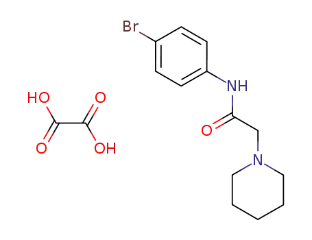 Molecular Structure of 81112-64-3 (N-(4-Bromo-phenyl)-2-piperidin-1-yl-acetamide; compound with oxalic acid)