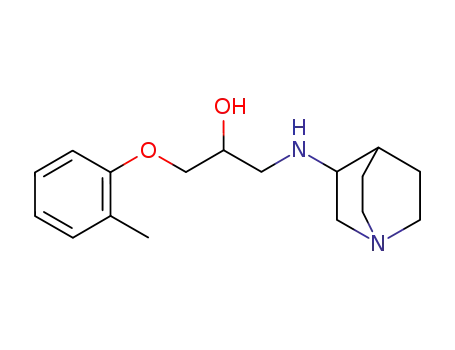 Molecular Structure of 73823-49-1 (1-(3-Quinuclidinylamino)-3-(o-tolyloxy)-2-propanol)