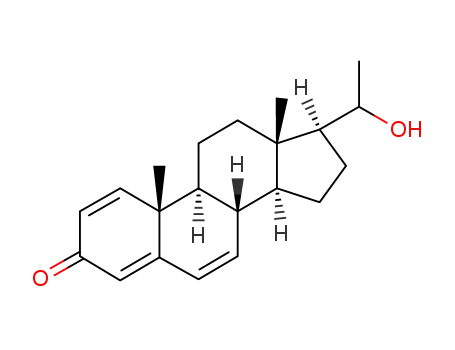 Molecular Structure of 90582-06-2 (20ξ-hydroxypregna-1,4,6-trien-3-one)