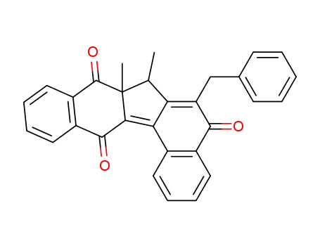 6-benzyl-7,7a-dihydro-7,7a-dimethyldibenzo<b,j>fluorene-5,8,13-trione