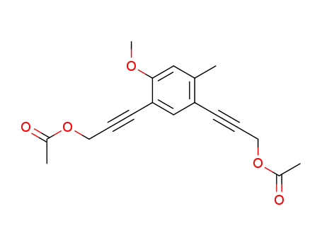 2-Propyn-1-ol, 3,3'-(4-methoxy-6-methyl-1,3-phenylene)bis-, diacetate