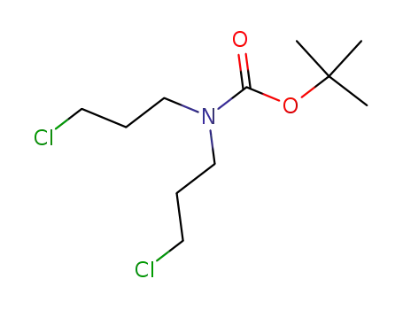 Molecular Structure of 180966-22-7 (tert-butyl bis(3-chloropropyl)carbaMate)