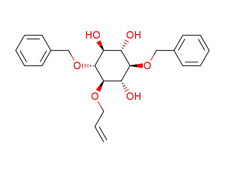 Molecular Structure of 181783-28-8 ((1S,2S,3R,4S,5R,6R)-5-Allyloxy-3,6-bis-benzyloxy-cyclohexane-1,2,4-triol)